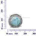 Lovely Larimar Gemstone 925 Sterling Silver Ring